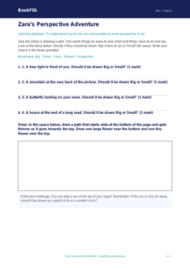 Free Perspective Activity Sheet | Year 4 Supported | BookFlik
