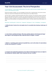 Free Perspective Assessment | Year 4 Greater Depth | BookFlik