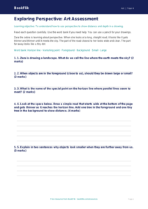 Free Perspective Assessment | Year 4 Supported | BookFlik