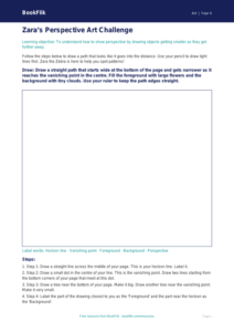Free Perspective Drawing Sheet | Year 4 Supported | BookFlik