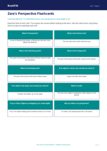 Free Perspective Flashcards | Year 4 Supported | BookFlik