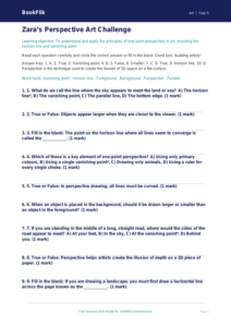 Free Perspective Quiz | Year 5 Core | BookFlik
