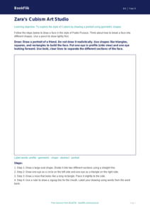 Free Picasso Drawing Sheet | Year 4 Supported | BookFlik