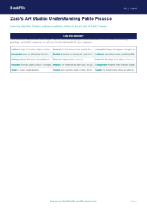 Free Picasso Word Mat | Year 4 Supported | BookFlik