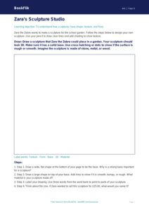 Free Sculpture Drawing Sheet | Year 4 Supported | BookFlik