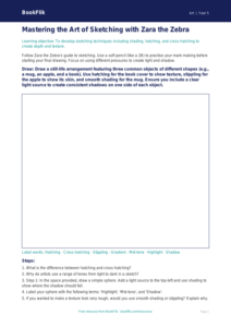 Free Sketching Drawing Sheet | Year 5 Core | BookFlik
