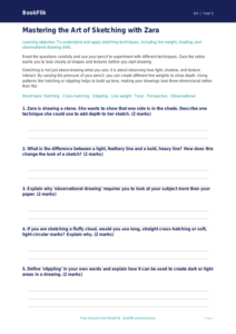 Free Sketching Worksheet | Year 5 Core | BookFlik