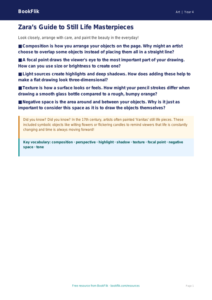 Free Still Life Poster | Year 4 Greater Depth | BookFlik