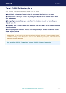 Free Still Life Poster | Year 4 Supported | BookFlik