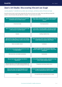 Free Van Gogh Flashcards | Year 5 Core | BookFlik