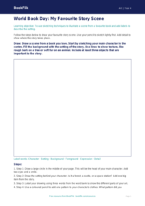Free World Book Day Art Drawing Sheet | Year 4 Supported | BookFlik