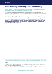 Free World Book Day Art Drawing Sheet | Year 5 Core | BookFlik