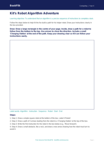 Free Algorithms Drawing Sheet | Year 4 Supported | BookFlik