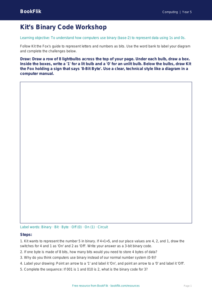 Free Binary Drawing Sheet | Year 5 Core | BookFlik