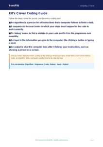 Free Coding Poster | Year 4 Supported | BookFlik