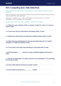 Free Data Handling Quiz | Year 4 Supported | BookFlik