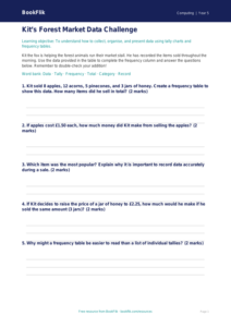 Free Data Handling Activity Sheet | Year 5 Core | BookFlik