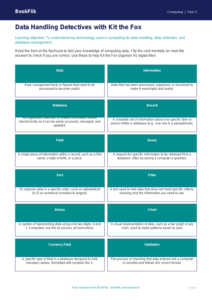 Free Data Handling Flashcards | Year 5 Core | BookFlik