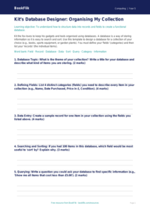 Free Databases Template | Year 5 Core | BookFlik