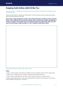 Free E-Safety Drawing Worksheet | Year 4 Supported | BookFlik