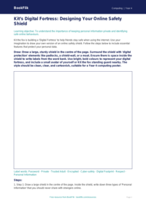 Free Internet Safety Drawing Sheet | Year 4 Greater Depth | BookFlik