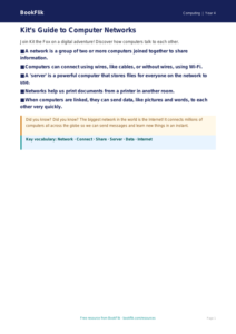 Free Networks Poster | Year 4 Supported | BookFlik