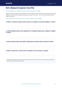 Free Networks Template | Year 4 Supported | BookFlik