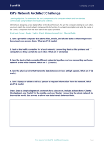 Free Networks Activity Sheet | Year 5 Core | BookFlik
