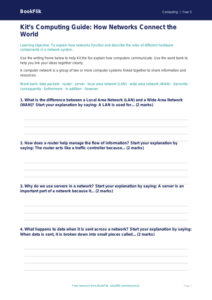 Free Networks Writing Frame | Year 5 Core | BookFlik