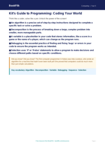 Free Programming Poster | Year 5 Core | BookFlik