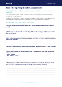Free Scratch Assessment | Year 4 Supported | BookFlik