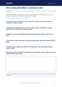 Free Scratch Worksheet | Year 4 Supported | BookFlik
