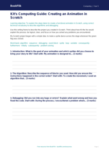 Free Scratch Writing Frame | Year 5 Core | BookFlik