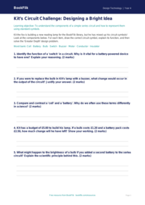 Free Electronics Activity Sheet | Year 4 Greater Depth | BookFlik