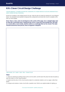 Free Electronics Drawing Sheet | Year 4 Greater Depth | BookFlik