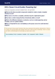Free Electronics Poster | Year 4 Greater Depth | BookFlik