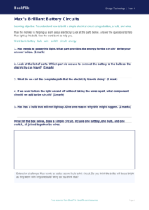 Free Electronics Worksheet | Year 4 Supported | BookFlik