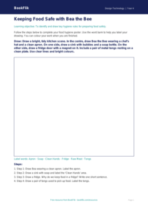 Free Food Hygiene Drawing Sheet | Year 4 Supported | BookFlik