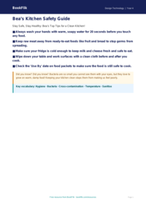 Free Food Hygiene Poster | Year 4 Supported | BookFlik