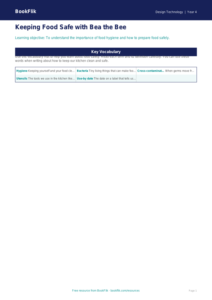 Free Food Hygiene Word Mat | Year 4 Supported | BookFlik