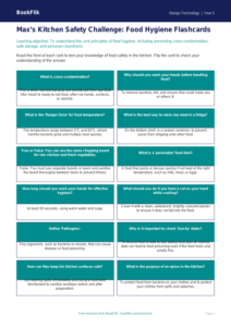 Free Food Hygiene Flashcards | Year 5 Core | BookFlik