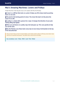 Free Levers And Pulleys Poster | Year 4 Supported | BookFlik