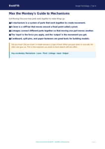 Free Mechanisms Poster | Year 4 Supported | BookFlik