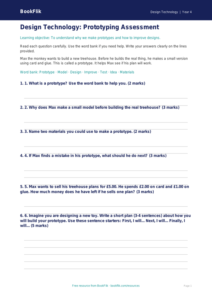 Free Prototyping Assessment | Year 4 Supported | BookFlik