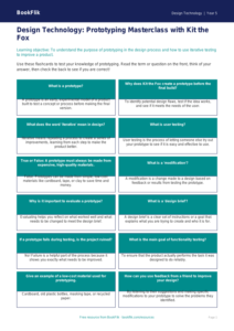 Free Prototyping Flashcards | Year 5 Core | BookFlik