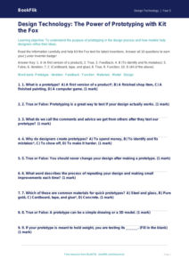 Free Prototyping Quiz | Year 5 Core | BookFlik