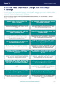 Free Seasonal Food Flashcards | Year 4 Greater Depth | BookFlik