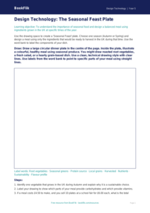 Free Seasonal Food Drawing Sheet | Year 5 Core | BookFlik
