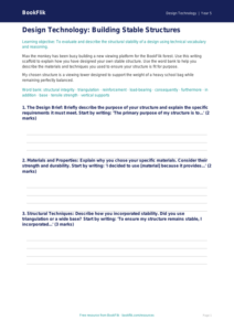 Free Structures Writing Frame | Year 5 Core | BookFlik