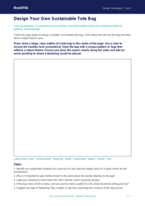 Free Textiles Drawing Sheet | Year 5 Core | BookFlik